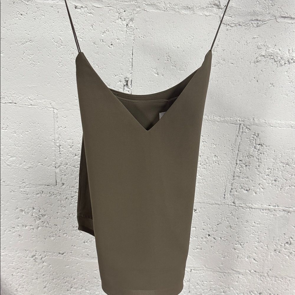 Tobi Khaki Backless Spaghetti Strap Top NWOT - Size XS
